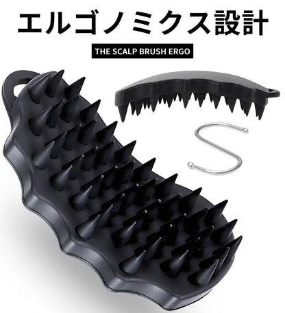 updoor THE SCALP BRUSH ERGO - 人間工学設計 手にフィットするスカルプブラシ