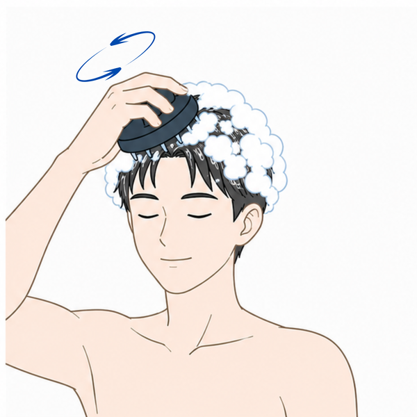 頭皮をほぐす